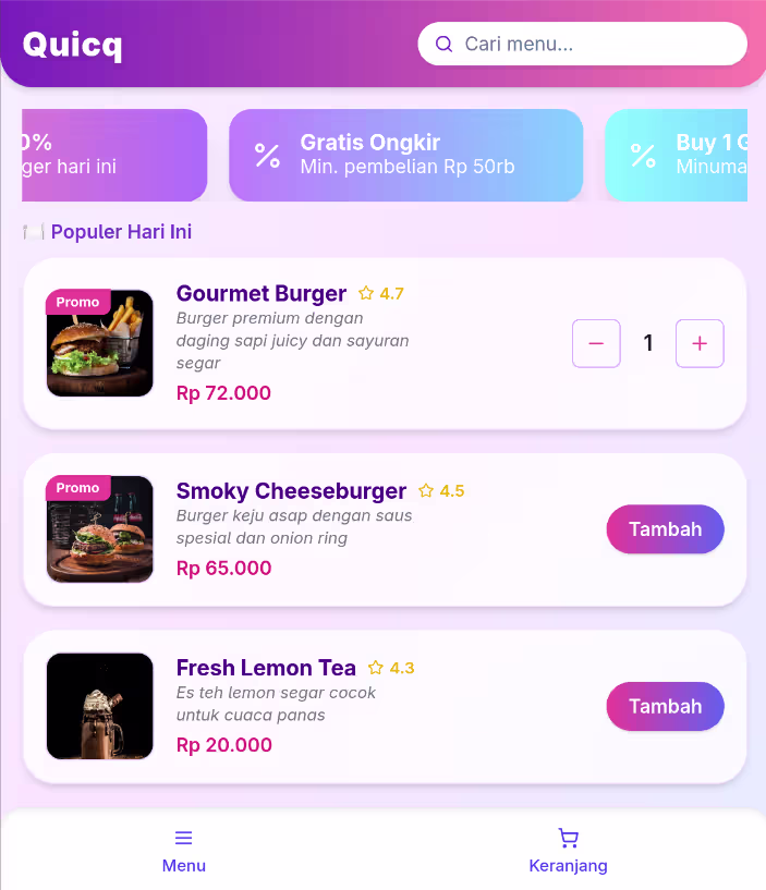 Sistem Pemesanan QR-Cafe